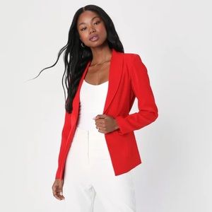 New Lulus Red Blazer